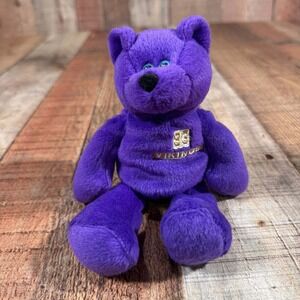 Minnesota Vikings John Randle 93 Plush Bear Purple NFL Football